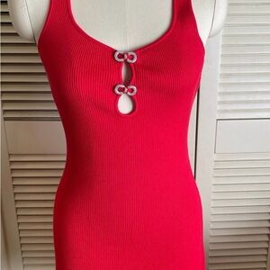 Christian Lacroix Red Sleeveless Dress